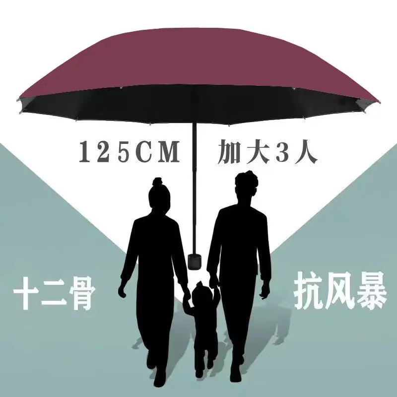 Picture of UV Umbrella Custom Wholesale UV Protection Thickened Sun Protection Sunshade Umbrella Sun Umbrella Folding Sunny and Rainy Umbrella for Men and Women