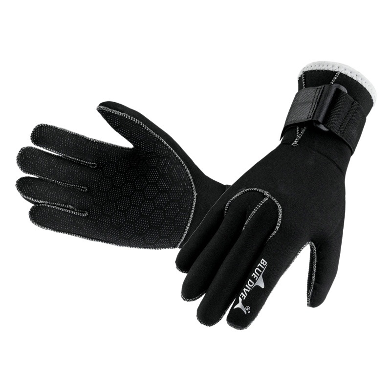 3mm thick snorkeling deep non-slip waterproof warm wear-resistant scratch-resistant professional surfing diving gloves cut-resistant non-slip