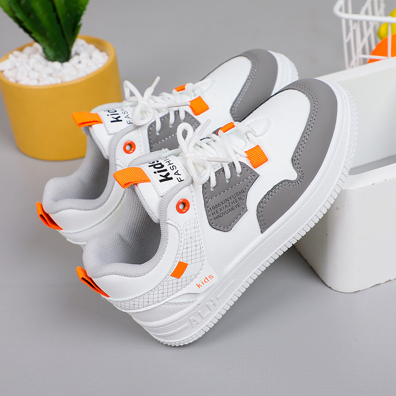 Children's Shoes 2024 Spring New Boys' Shoes All-match Board Shoes Large Children's Running Shoes Female Students sneaker