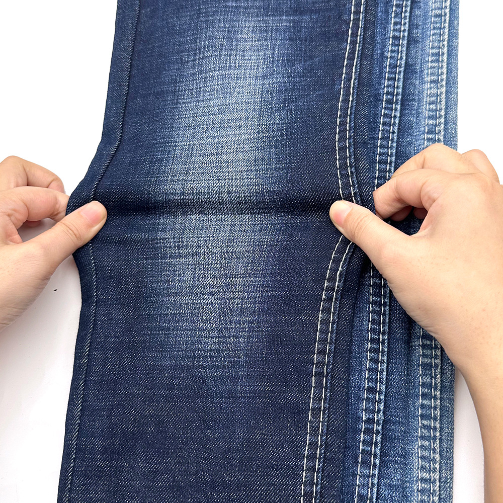 3LB061 Xiyin Designated Supplier 2024 Explosions 12.0oz Horizontal Bamboo Blue Denim Fabric