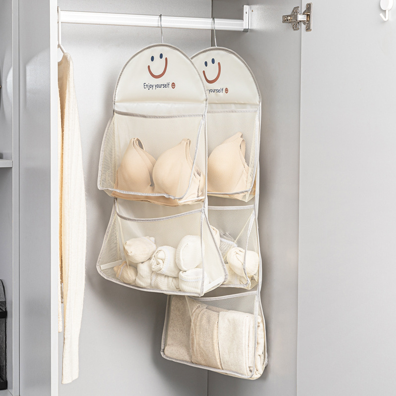 Underwear Socks Storage Hanging Bag Hanging Underwear Storage Net Bag Wardrobe Dormitory Finishing Artifact Door Rear Storage Bag