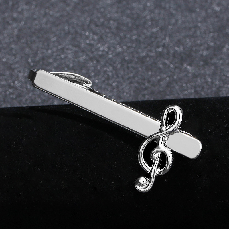 Picture of European and American Fashion Hot-Selling Jewelry Men's Tie Clip Business Shirt Note Clip Wish Cross-Border Best-Selling Accessories