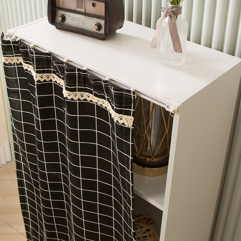 Curtain shield curtain water separator slide rail dressing table mirror curtain rail rack cabinet sundries cloth factory