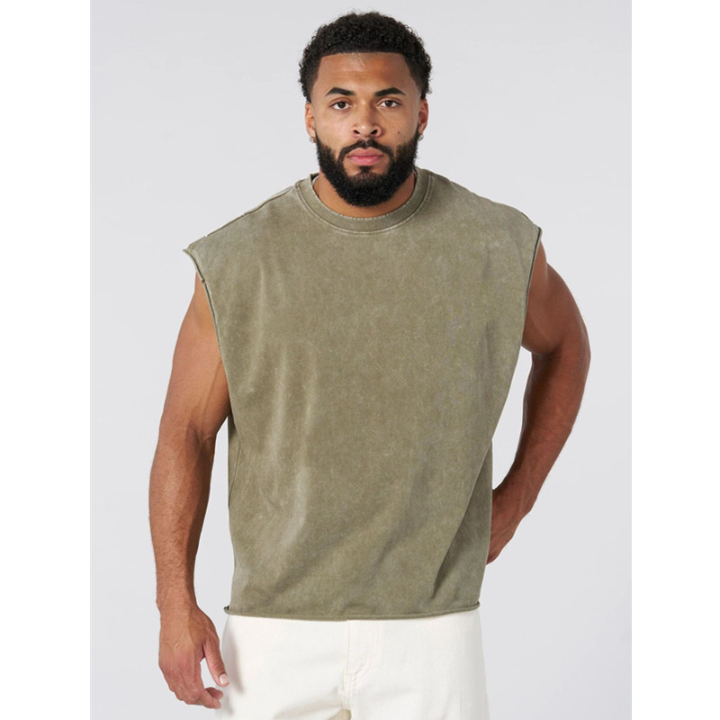 2025YOUNGLA American Style Men's Vest Summer New Jogging Sports Fitness Vest Fashion Casual Sleeveless T-Shirt