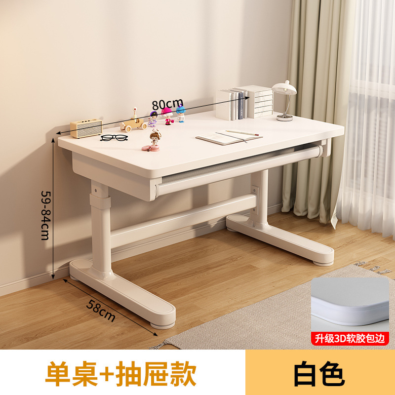 Picture of Manufacturer Children's Study Table Primary and Secondary School Students Writing Table Home Computer Table Liftable Solid Wood Desk Study Table