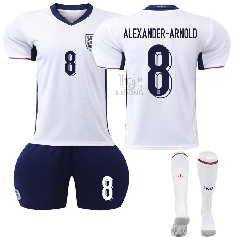 Picture of Euro 2024 New Football Jersey suit England Home Jersey Number 9 Kane 11 Foden 10 Bellingham