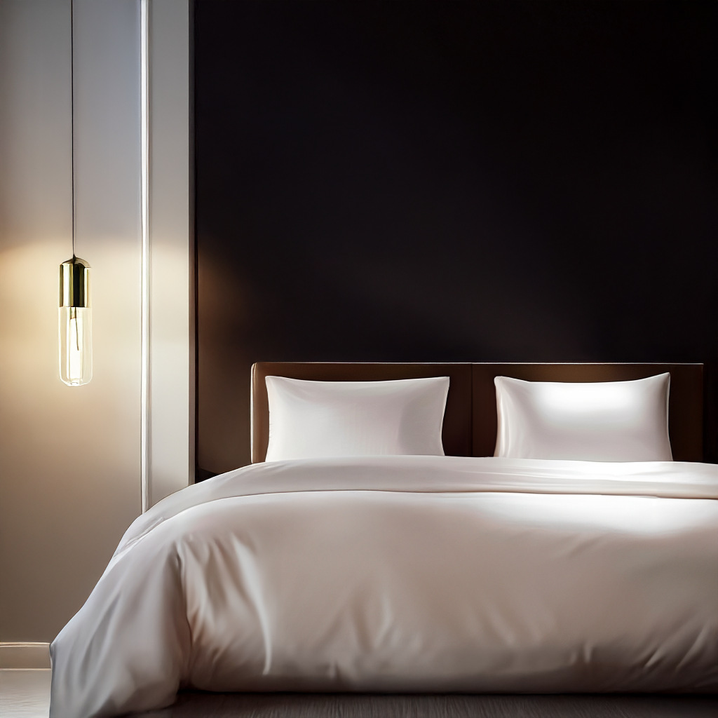 Picture of Hotel Cloth Four-piece Bed Sheet Quilt Cover Bedding White Bed Cotton Hotel Cloth Four-piece Set