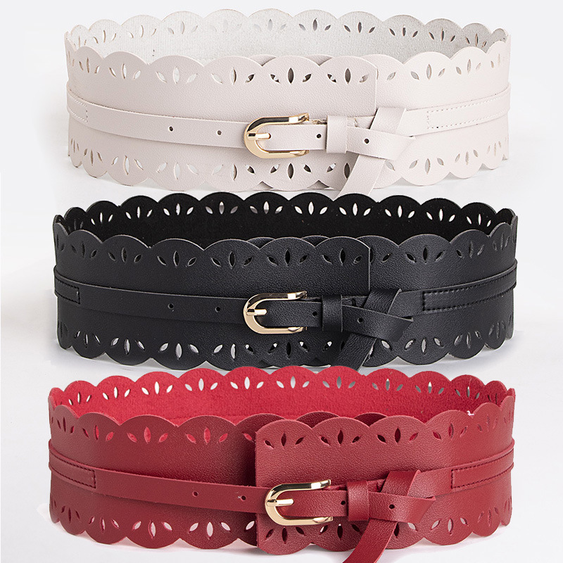 Bohemian Belt Bohemian Style Belt Lace Hollow Sweet Women's Wide Belt Women's All-match Waist Cover