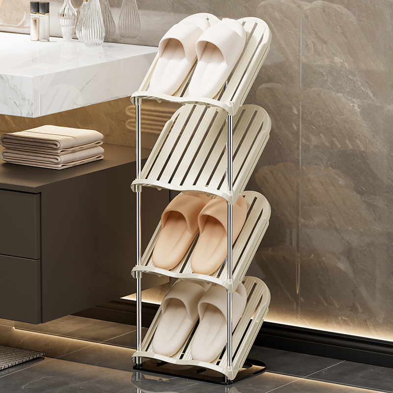 Shoe Rack Household Doorway Multi-layer Simple Shoe Rack Shoe Rack Rental Room Bathroom Shoe Cabinet Storage Artifact Space-saving Shoe Rack