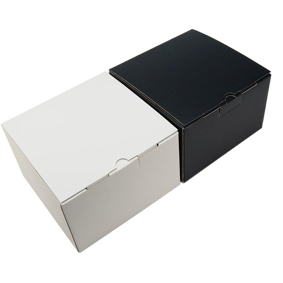 Spot Wholesale Black and White Matte Reinforced Tile Baseball Cap Gift Packaging Box Universal Packaging Anti-Pressure Carton for Express Delivery