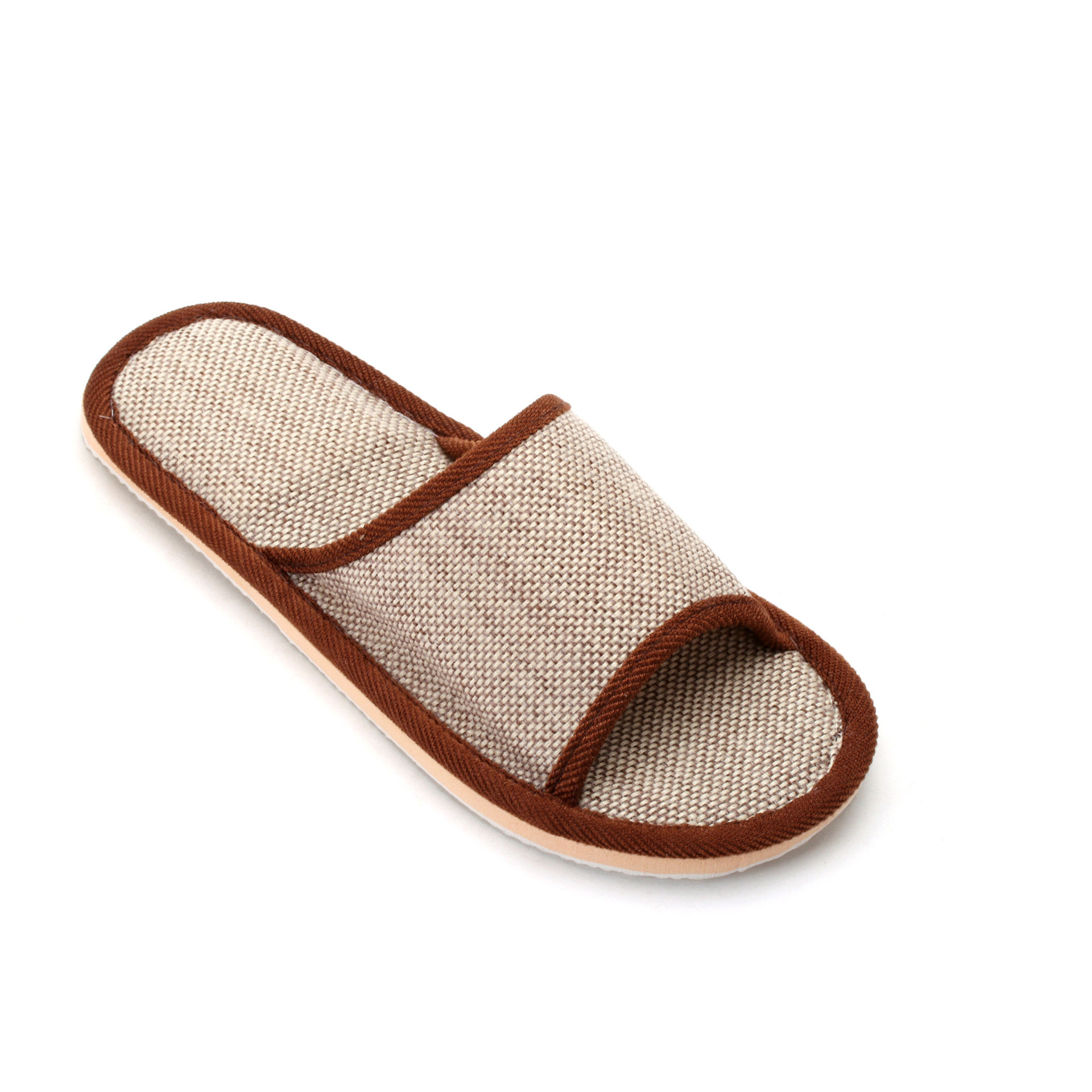 Picture of 2025 New Hotel Cotton and Linen Slippers for Women Spring, Autumn and Summer Home Couples Linen Thick-Soled Four Seasons Sandals and Slippers