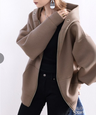 Picture of Popular Classic Japanese and Korean spring and autumn women's ins trendy cardigan zipper sweater women's Korean-style loose slimming fashion top