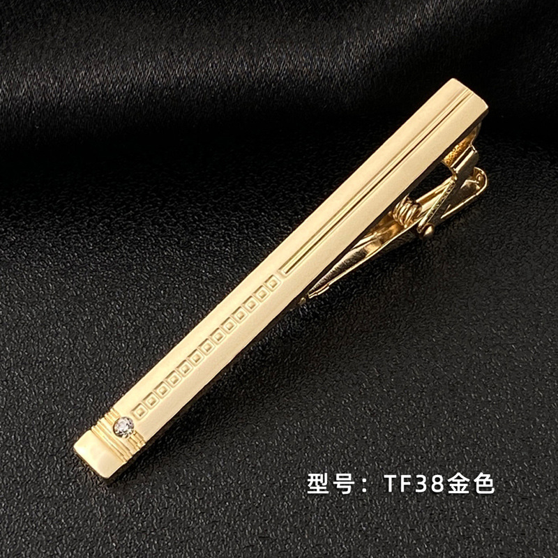 Picture of Men's Tie Clip Manufacturer Direct Sales Yiwu Cross-Border Business Metal Tie Clip Tieclips Bow Tie Business Style