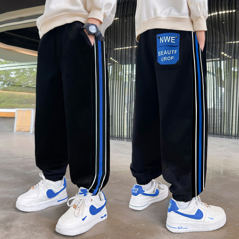 Picture of Boys' Lightweight Pants Spring and Autumn 2025 Children's Long Pants for Older Students Trendy Korean Style Sports Pants