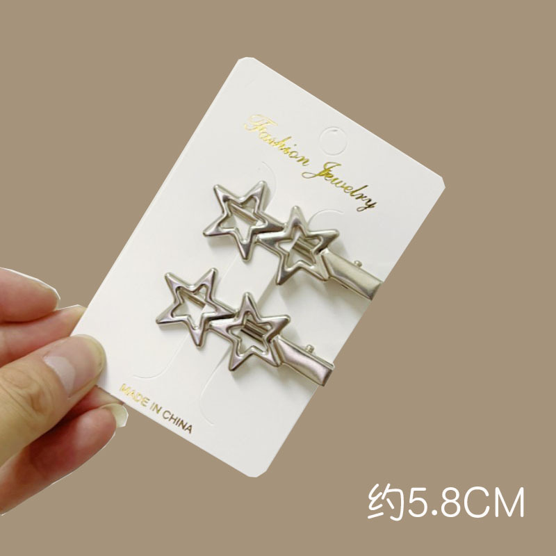 Picture of Y2g hairpin metal sweet cool bangs hairpin makeup hair accessories forehead broken hairpin simple clip 2023 new female