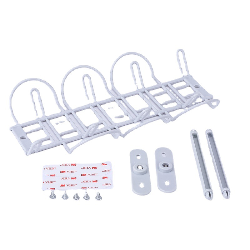 Picture of A3156 Desk Bottom Power Cord Plug-in Rack Storage Rack Cable Plate Partition Hanging Basket Laminated Rack Plug-in Board Storage Rack