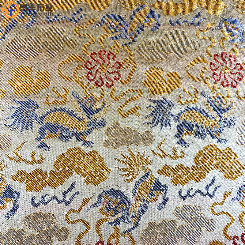 High-end packaging brocade box calligraphy and painting mounted film Mongolian robe decorative handmade cloth Jacquard antique Song brocade silk fabric