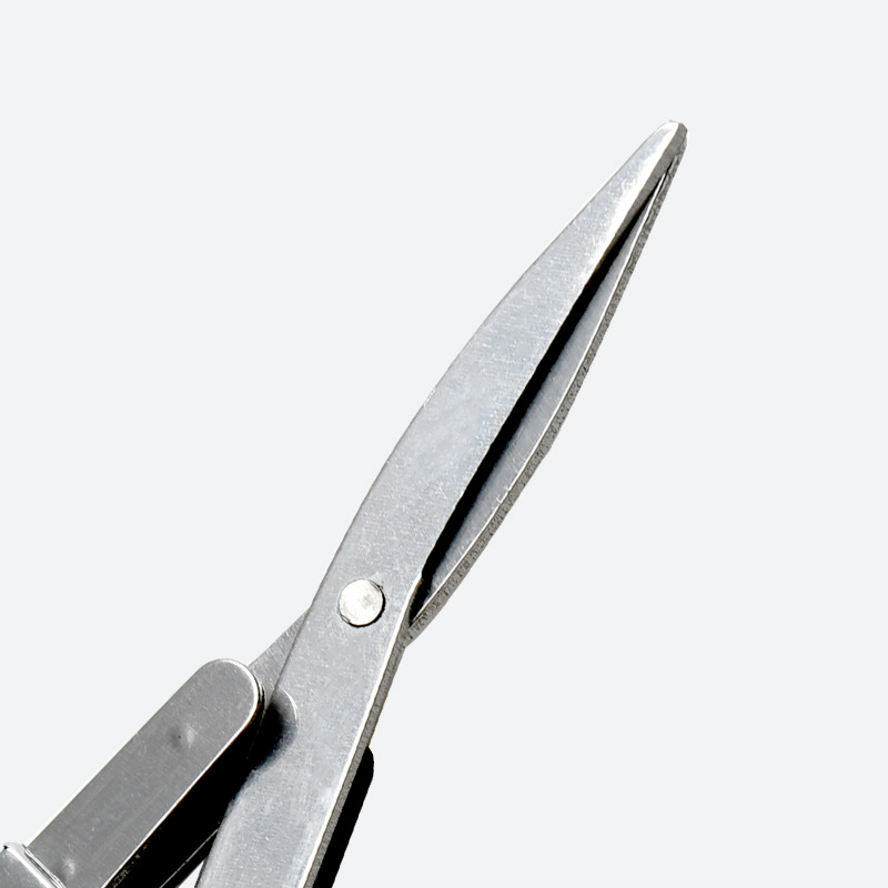 Picture of Stainless steel folding scissors plastic handle/alloy stretch shear travel portable fishing Special 8/eight character scissors wholesale