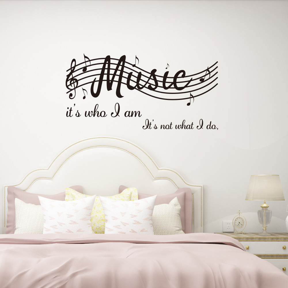 music Note removable personality Wall study living room bedroom sofa TV background wall A8152P