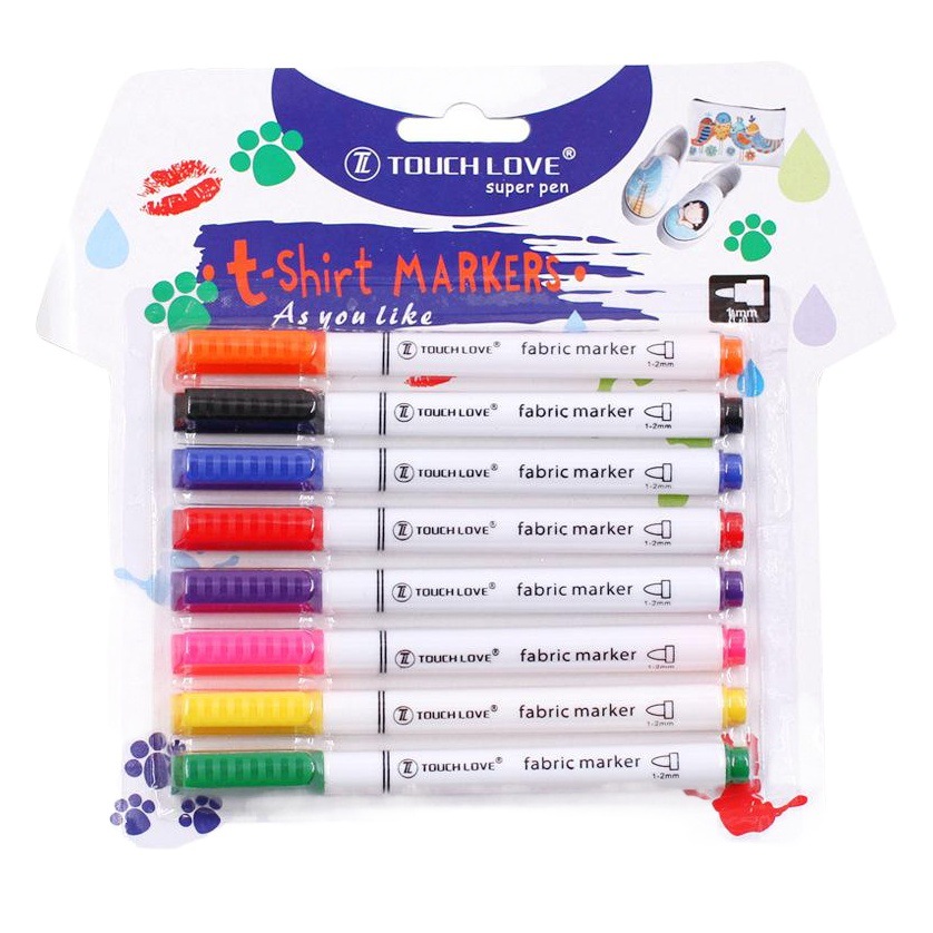Cloth Brush Cloth Brush Brush Clothes Washed Non-fading Textile Pigment Brush Pen Children's diy Set T-Shirt Pen