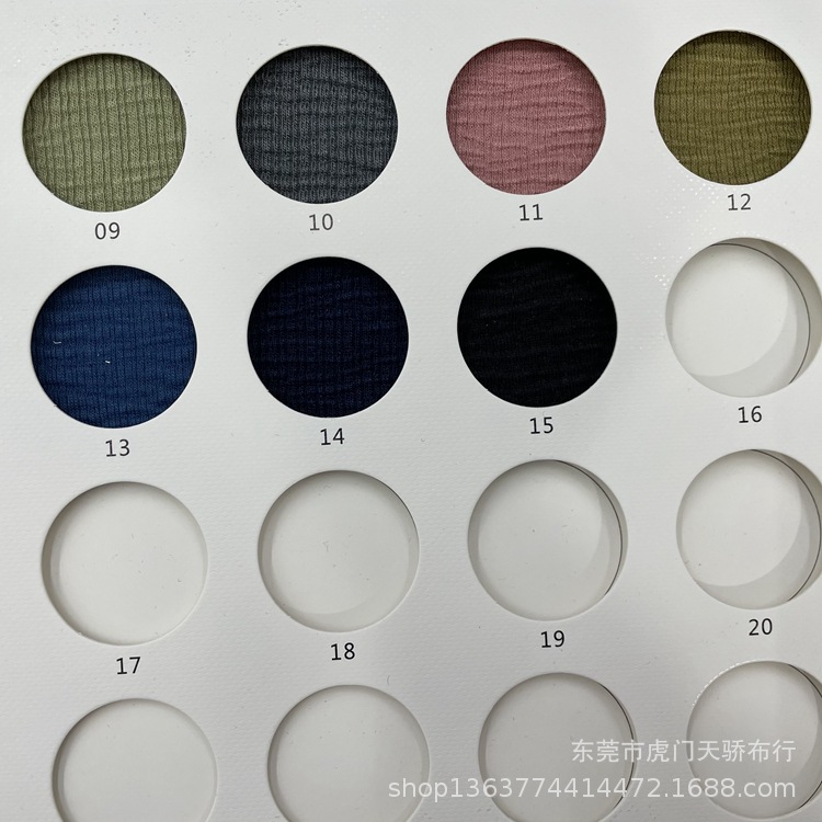 Spot supply of knitted bubble wrinkle cloth 310g polyester cotton barley wrinkle cloth foam wrinkle fashion women's clothing