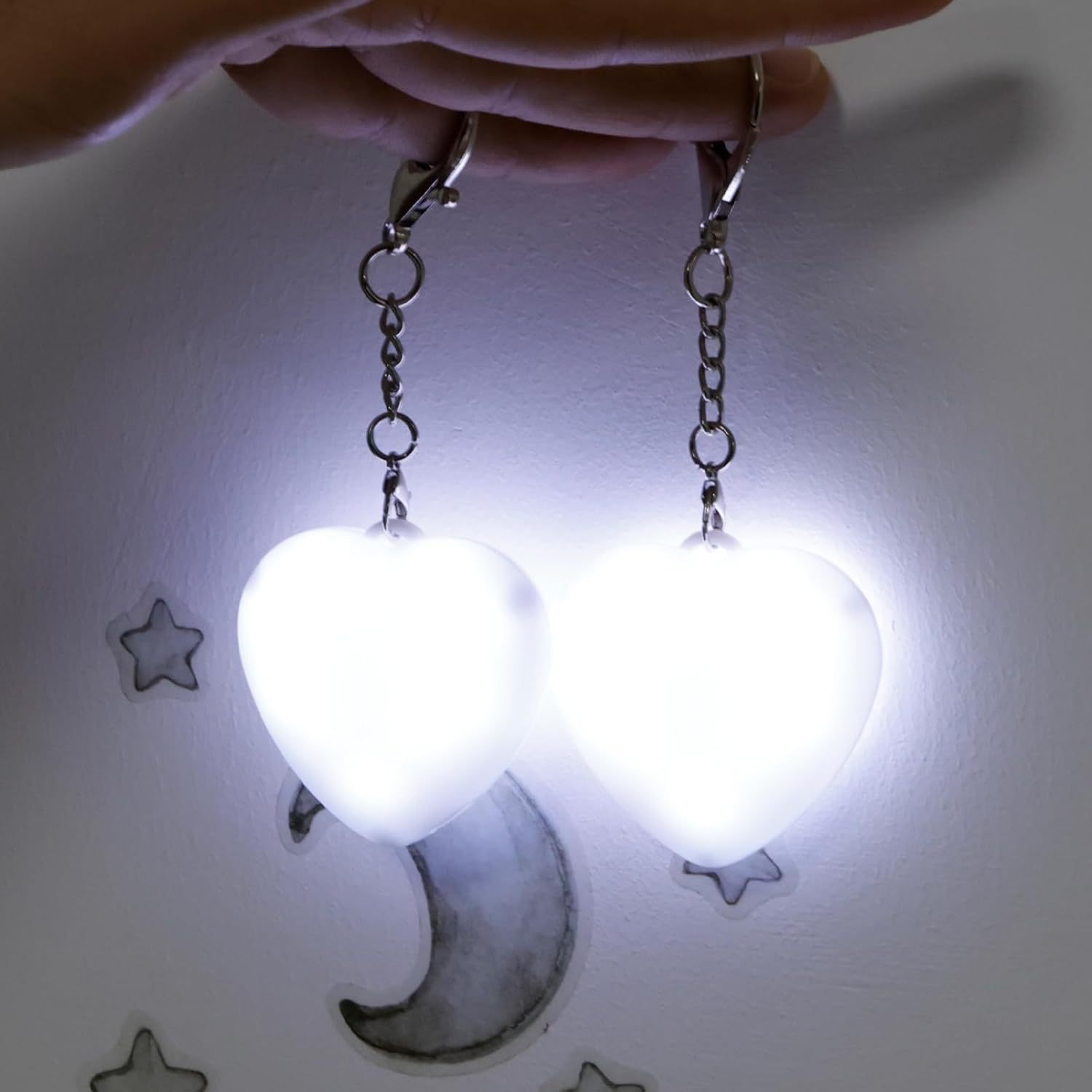 Value Crying Girl Gift Factory Bag Pendant Cute Rechargeable Keychain Backpack Heart-Shaped Atmosphere Night Light
