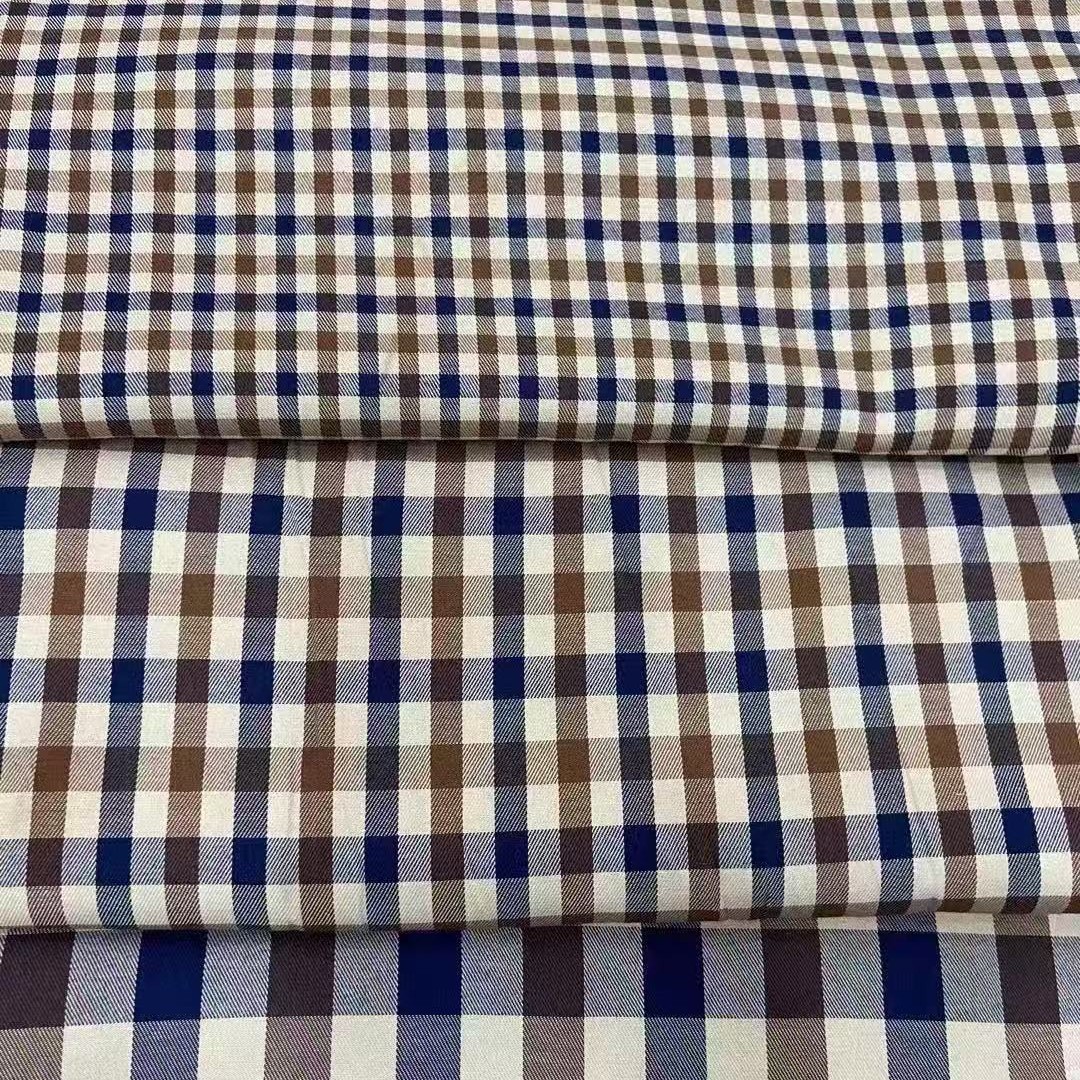 Picture of Yarn-Dyed Tc Plaid Fabric Plaid Shirt Fashionable Fabric High-End Lining