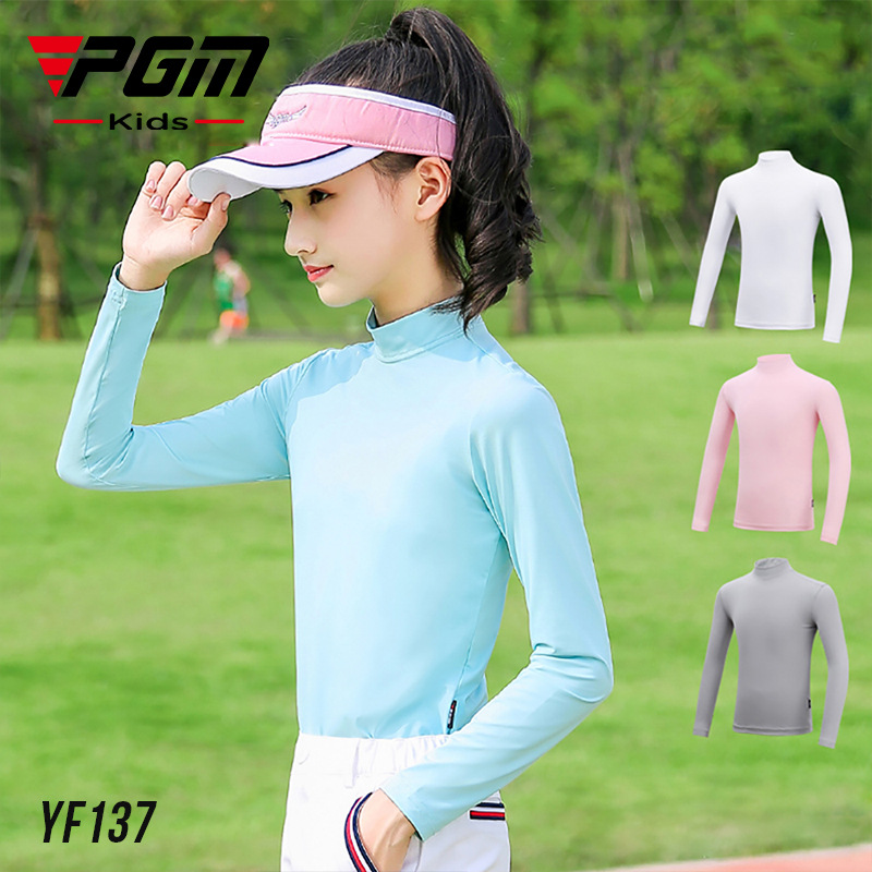 Picture of PGM golf children's sunscreen clothing summer girls sunscreen shirt base coat breathable ice silk clothing