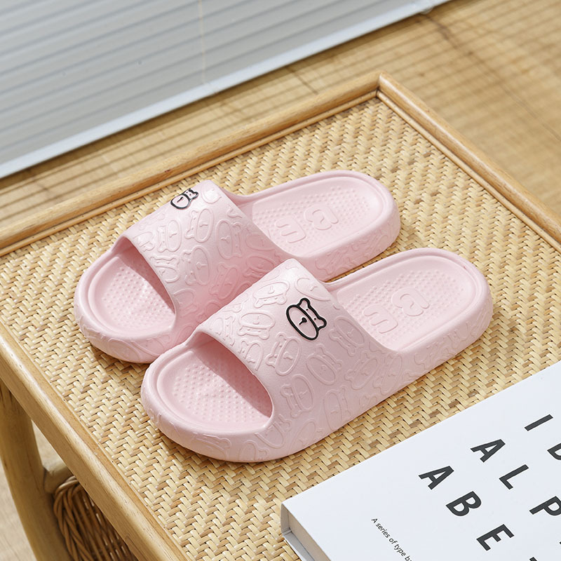 Picture of Sandals for Female Couples to Wear at Home, Cartoon Thick-Soled Non-Slip Bathroom Bathing Slippers for Men, Summer Wholesale Lightweight