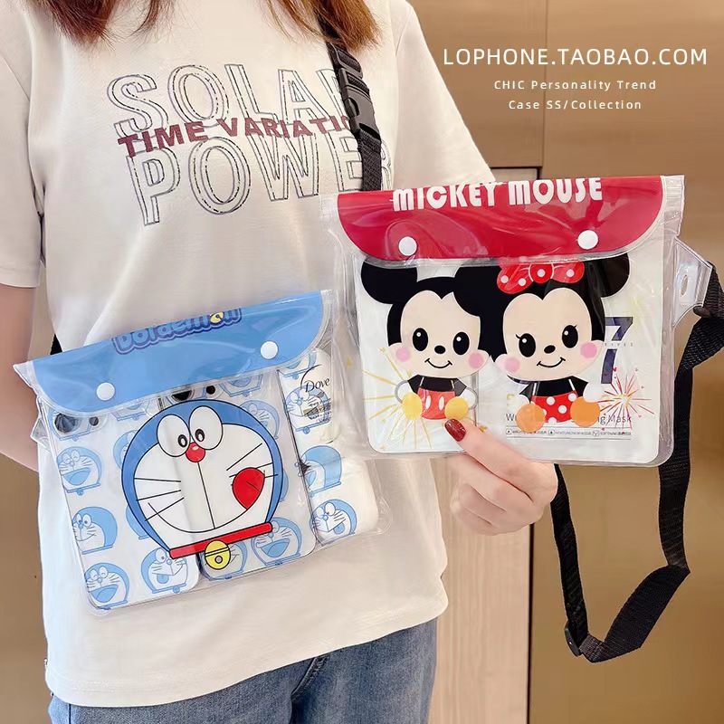 Picture of Cartoon Waterproof Bag Crossover Mobile Phone Bag Swimming Drifting PVC Storage Waterproof Bag Colorful Transparent Women's Waterproof Bag