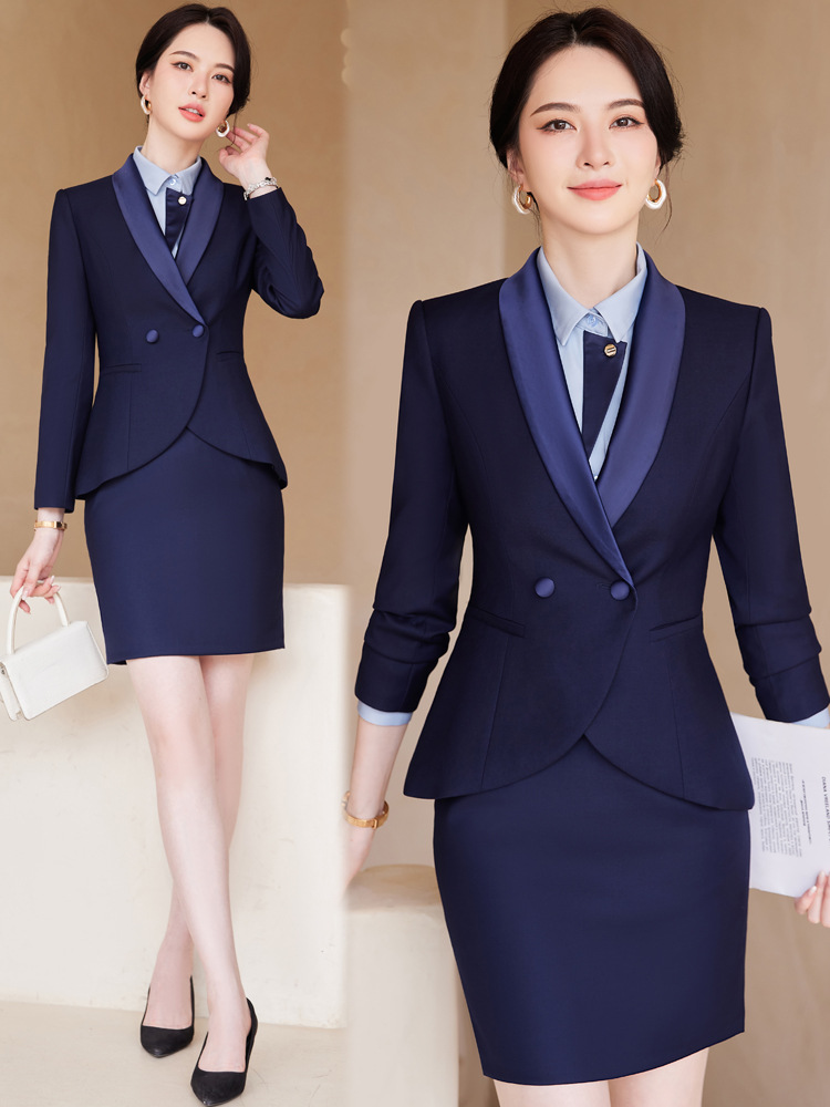 Picture of Temperament Suit Women's Long-sleeved Professional Suit Manager Dress Jewelry Store Work Clothes Teacher Interview Suit Two-piece Suit