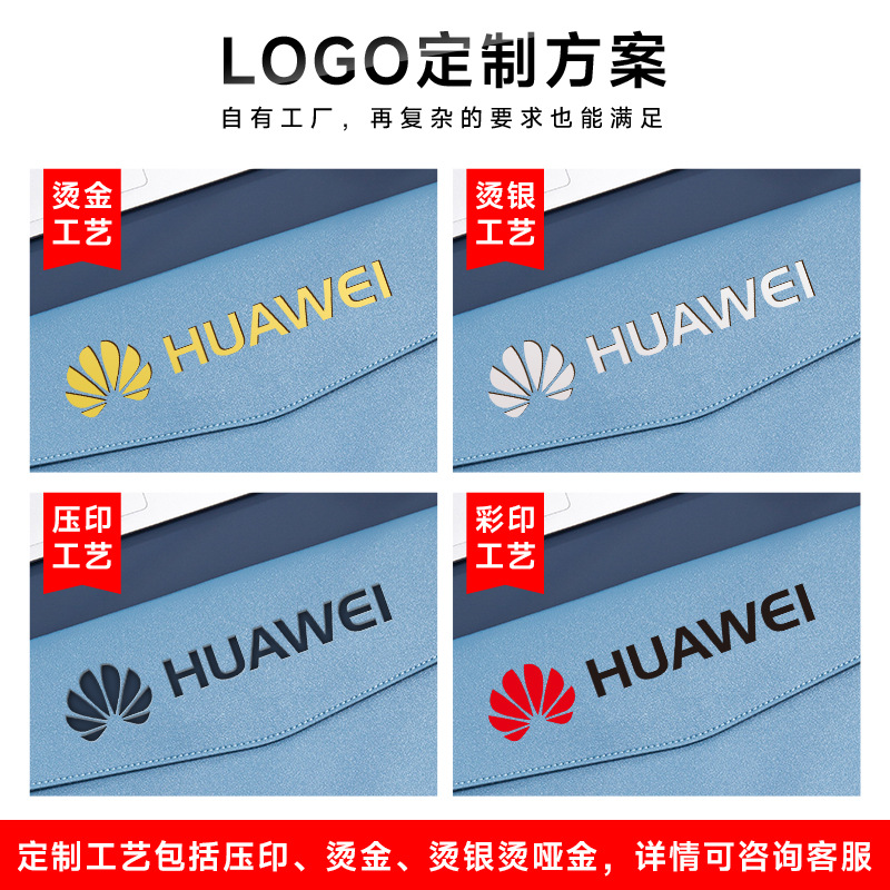Picture of A4 leather file bag thickened file bag waterproof data bag business briefcase bill storage bag custom logo