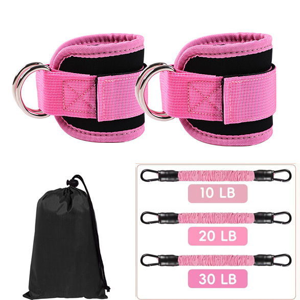 Bootstrap with Gantry Hip Lifting Ankle Resistance Elastic Trainer Foot Ring Hip Leg Pull Rope Shaping Slimming