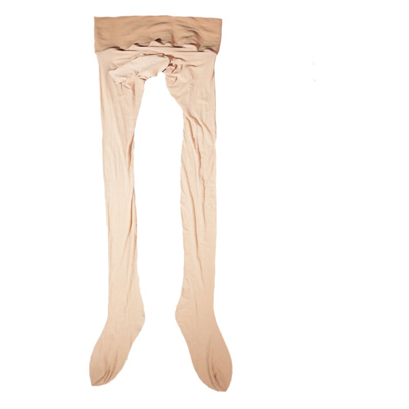 Men's Silk Smooth Socks 0.01 High Waist Seamless Ultra-thin Stockings Sexy jj Set Transparent Black Silk Large Size Seamless Pantyhose