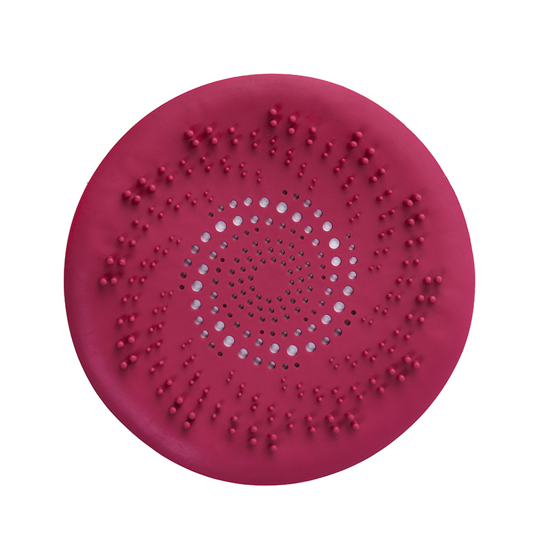 Picture of Sink anti-clogging silicone floor drain cover bathroom drain hair anti-clogging filter sewer filter