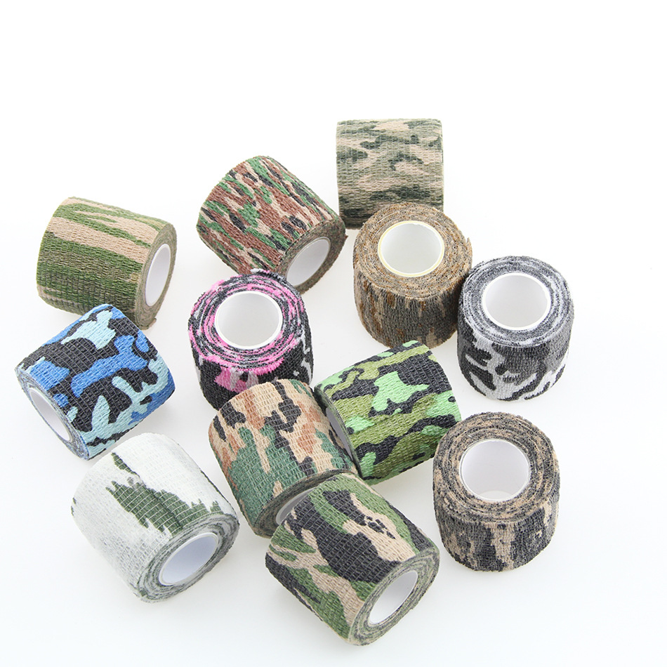 Picture of Factory Direct Sales Outdoor Camouflage Bandage Non-Woven Self-Adhesive Elastic Bandage Camouflage Bandage Available for Wholesale
