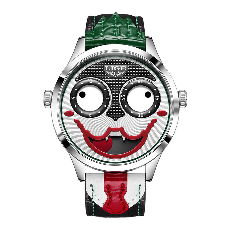 Picture of LIGE/LIGE Cross-border Clown Men's Watch European and American Fashion Trend Quartz Waterproof Watch