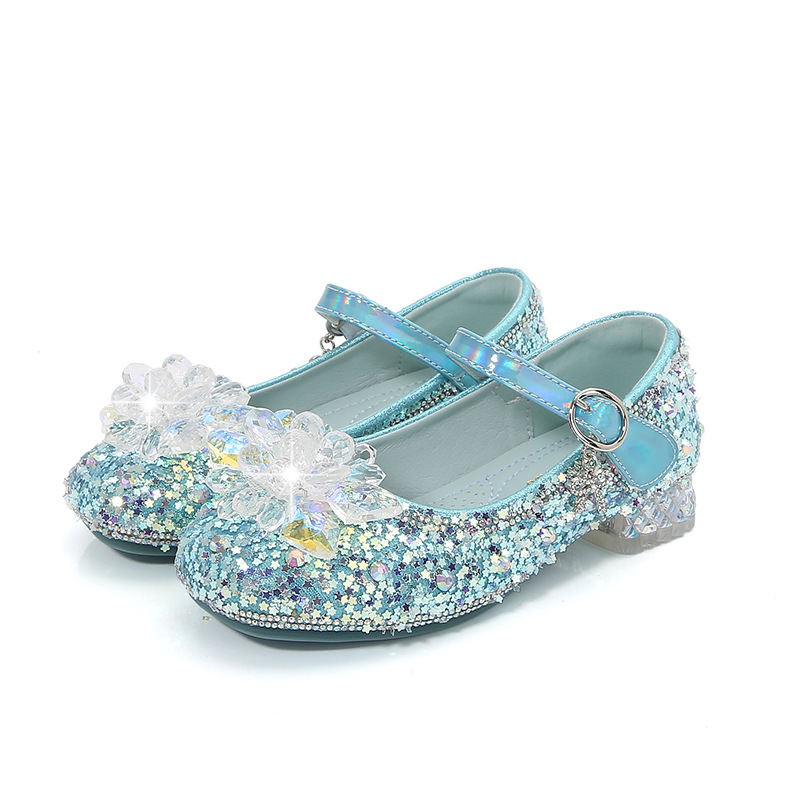 Picture of High-End Kidsren's Princess High-Heeled Leather Shoes for Kidsren and Girls, 2025 Autum New Performance Shoes for Primary and Secondary School Students