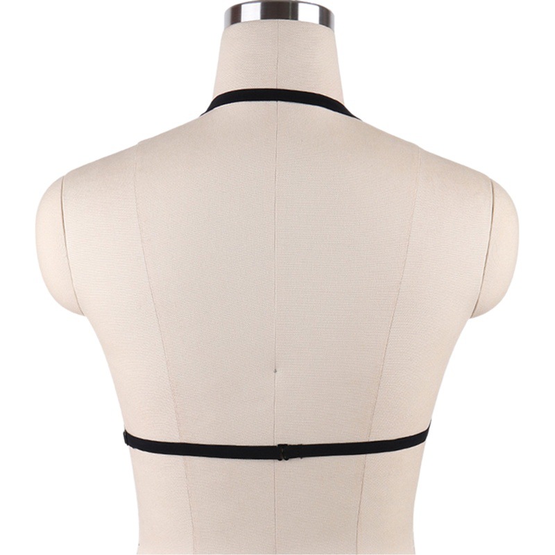 Foreign trade sexy harness bra Harajuku binding belt halter bra bamboo sexy sexy lingerie manufacturer S0011