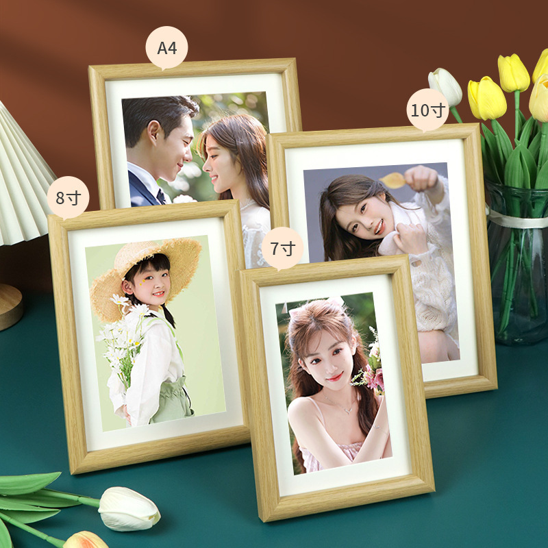 Picture of Photo Studio Photo Frame, Simple Calligraphy and Painting Frame, Desktop Decoration, Wooden Photo Frame, Ornaments, Manufacturer Wholesale