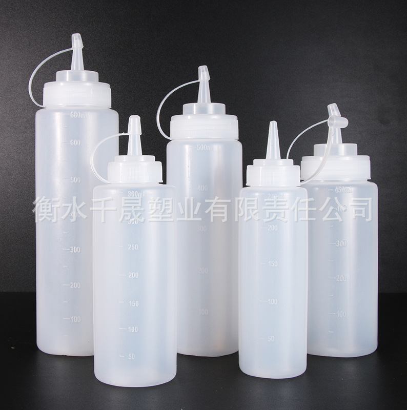 Pe Squeeze Bottle Plastic Bottle Household Pointed Mouth Bottle