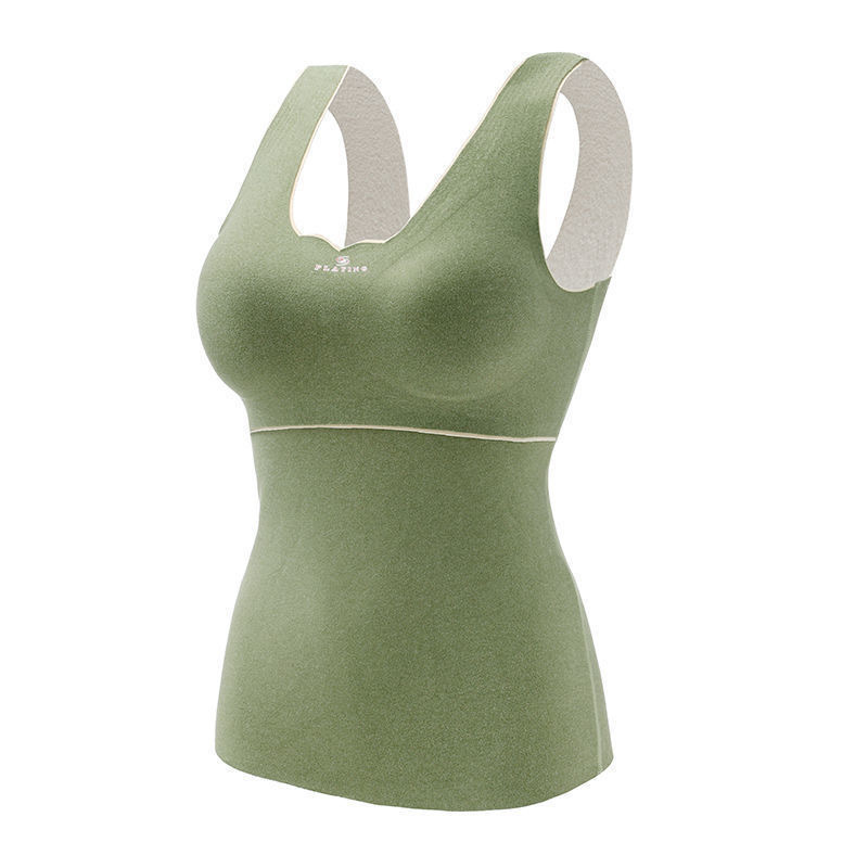 Picture of Oxygen-friendly 2.0 Velvet Lined Thickened Thermal Vest Women's All-match Base Shirt Slim-fit Seamless Thermal Underwear for Women