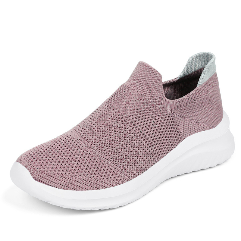 Picture of Women's Shoes Autumn New Couple Fly Knit Socks Mesh Shoes Trendy Fashion Casual Sports Shoes Women's Running Shoes