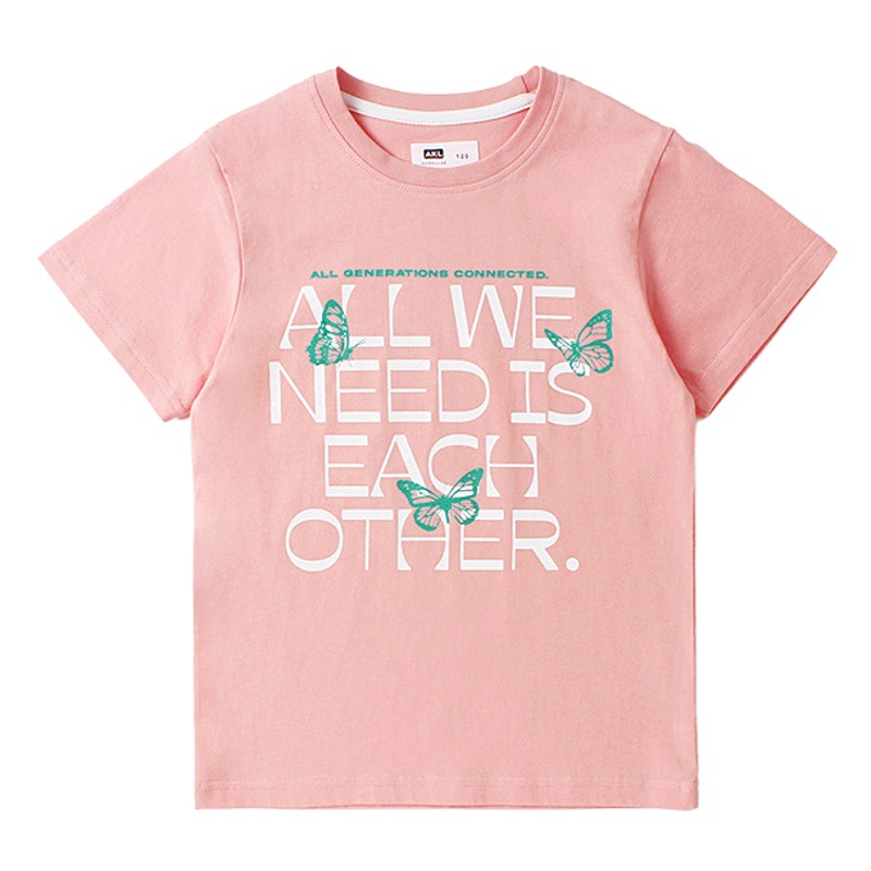 Summer cotton children's clothing Korean new girls T-shirt big children glitter printed breathable top women's treasure short sleeve wholesale