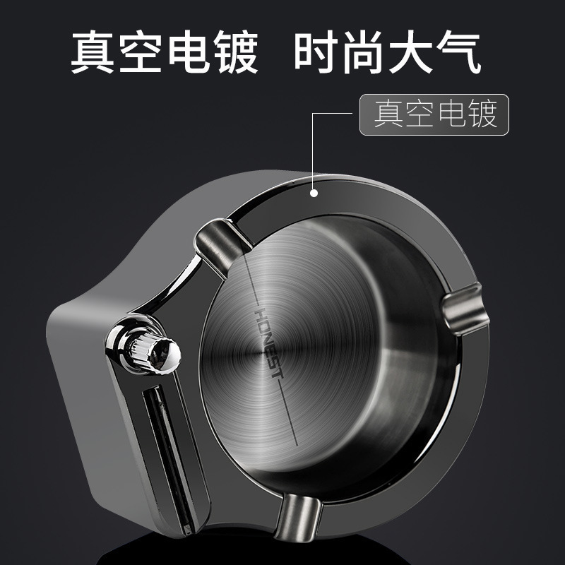 Picture of Baicheng Sanyang Ten Thousand Match Ashtray Personalized Household Living Room Large Size Simple Fashionable Office Ashtray