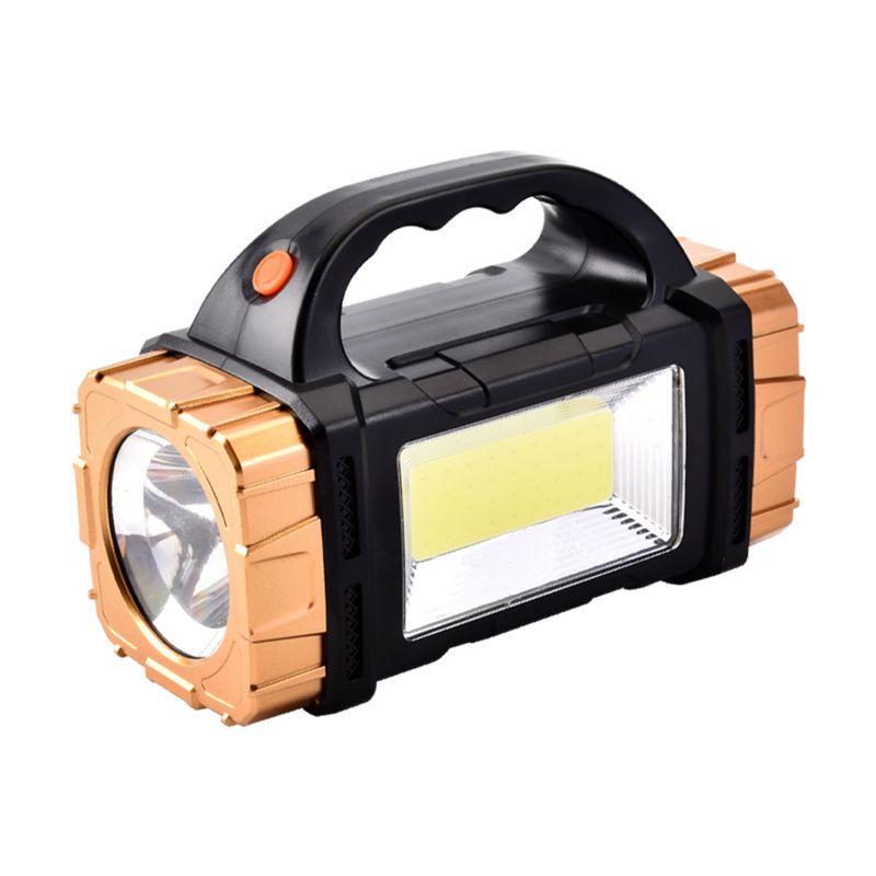 Picture of Multifunctional solar dual light source portable lamp with side lamp camping probe mobile phone emergency charging flashlight