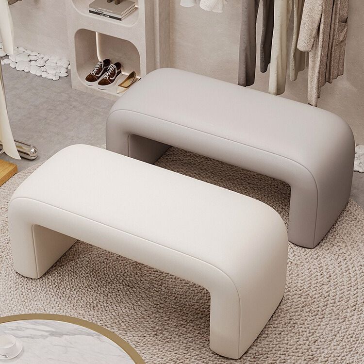 Shoe changing stool, home door shoe cabinet stool integrated into the home shoe stool, light luxury luxury bedroom long bed stool