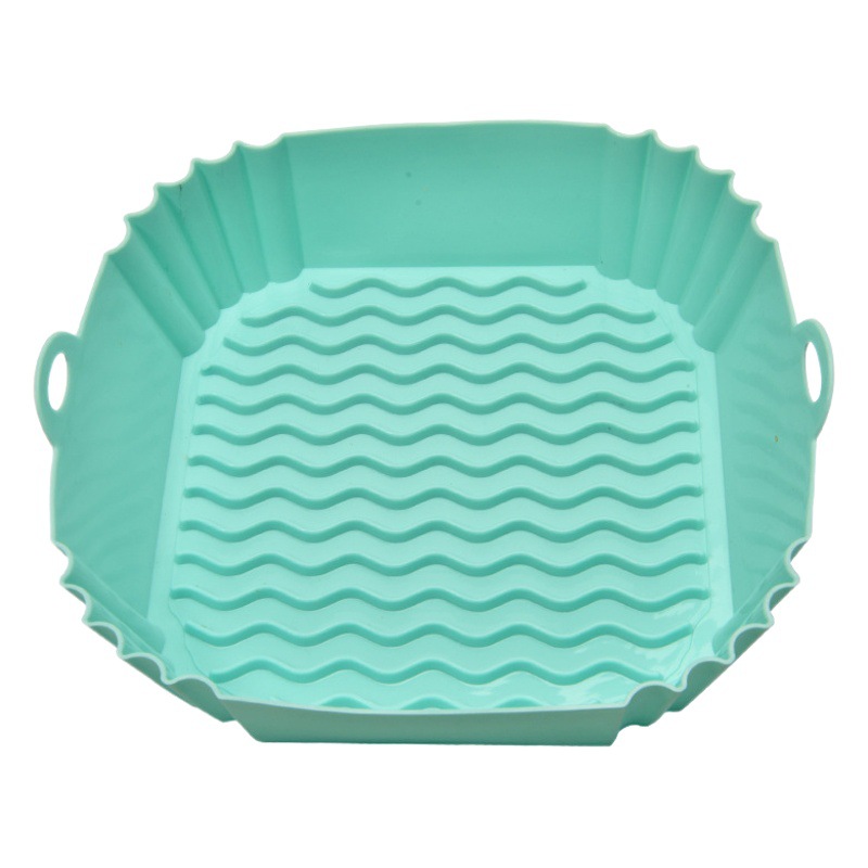 Square Air fryer Silicone Baking Pan Air fryer Silicone Pot Square Air fryer Silicone