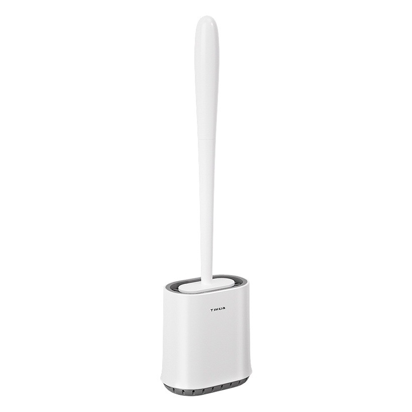 Toilet Toilet Brush Punch-free Toilet Brush No Dead Angle Household Land Long Handle Silicone Brush Set Artifact