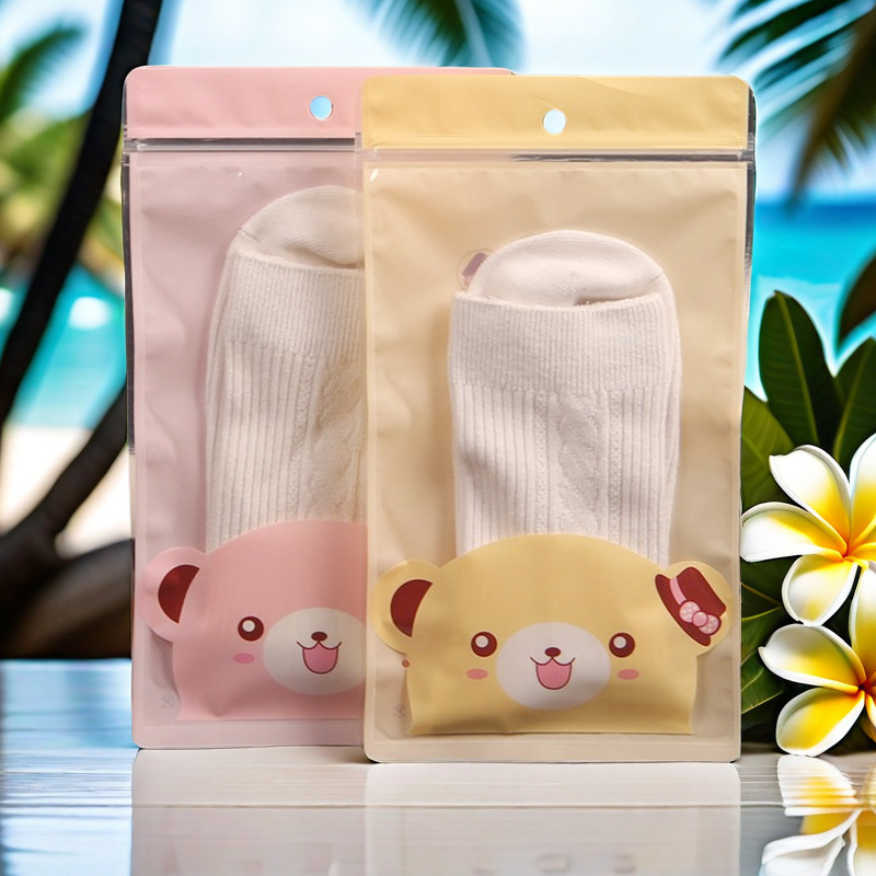Korean children's clothing children's pants packaging bag clothes bag towel packaging bag ziplock bag in stock wholesale factory